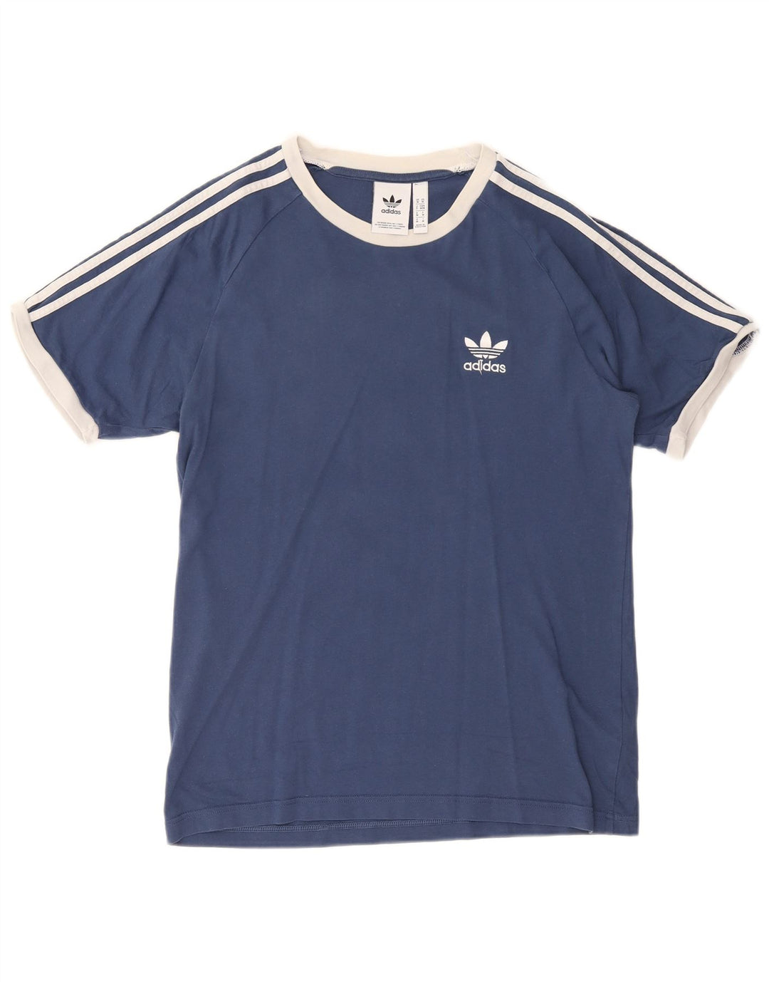 Ανδρικό T-Shirt Adidas Top Βαμβακερό μεσαίο Navy Blue