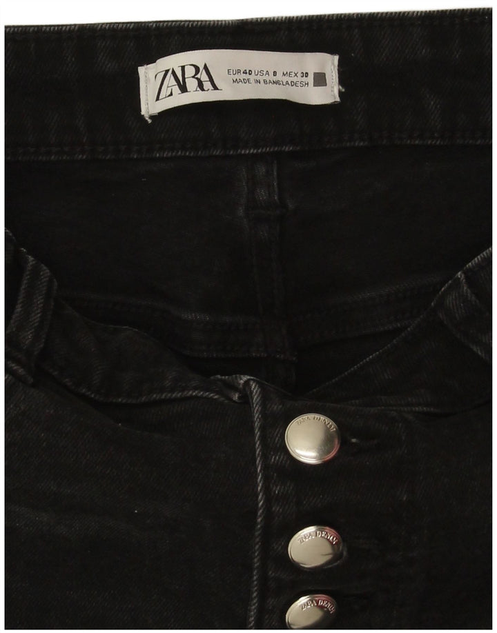 Zara Γυναικείο Τζιν μποτάκι EU 40 Medium W30 L26 Μαύρο βαμβακερό