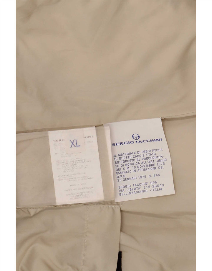 Sergio Tacchini Ανδρικό padded Gilet UK 42 XL Beige Polyester