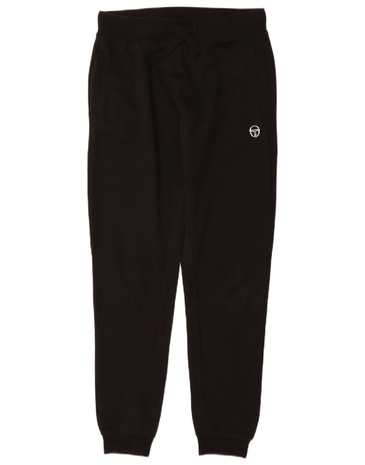 Sergio Tacchini Ανδρική φόρμα παντελόνι Joggers Μεσαίο μαύρο βαμβακερό