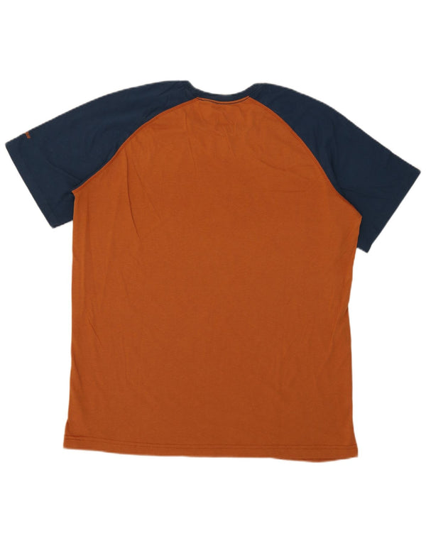 Ανδρικό γραφικό μπλουζάκι Hard Rock Cafe Heritage Top XL Orange Colourblock