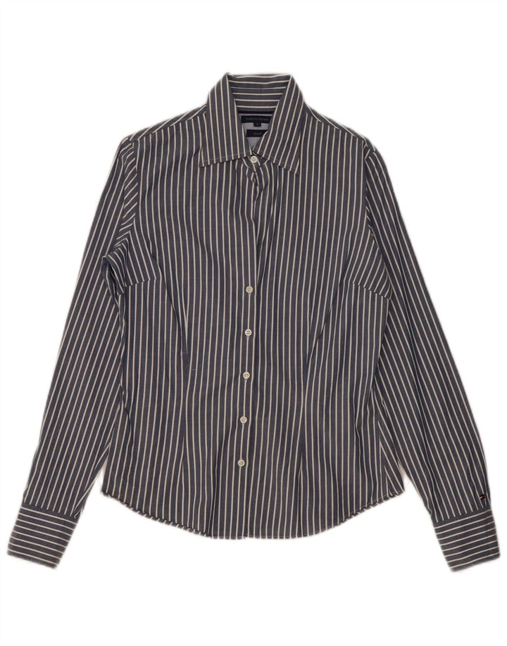TOMMY HILFIGER Γυναικείο πουκάμισο US 4 Small Navy Blue Pinstripe
