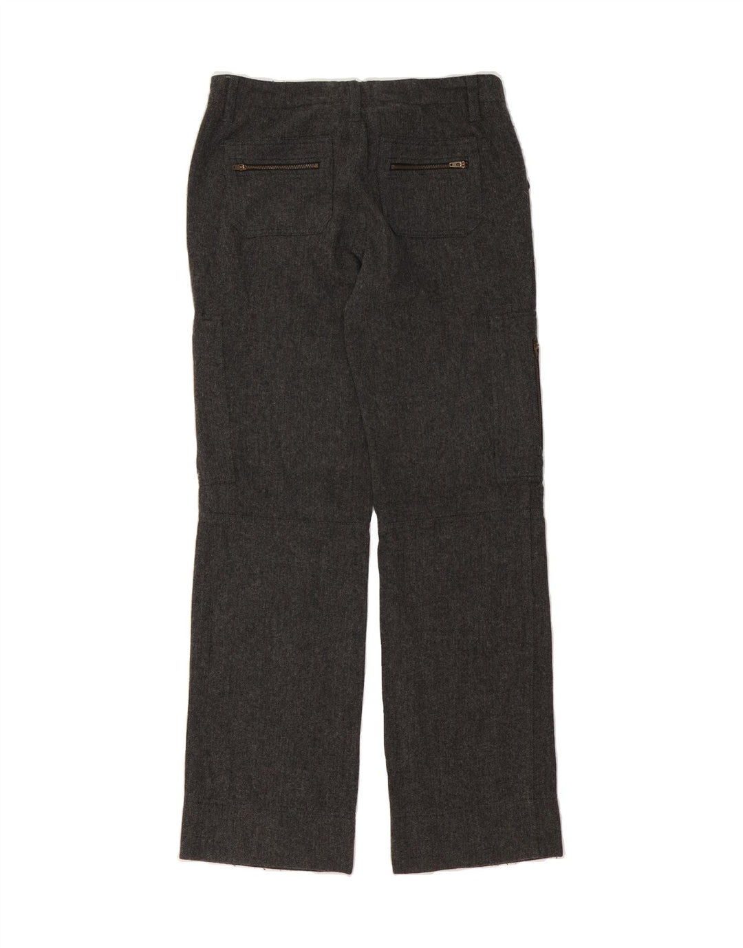 MASSIMO DUTTI Womens Cargo Trousers EU 40 Medium W30 L32 Grey Herringbone Vintage Massimo Dutti and Second-Hand Massimo Dutti from Messina Hembry 