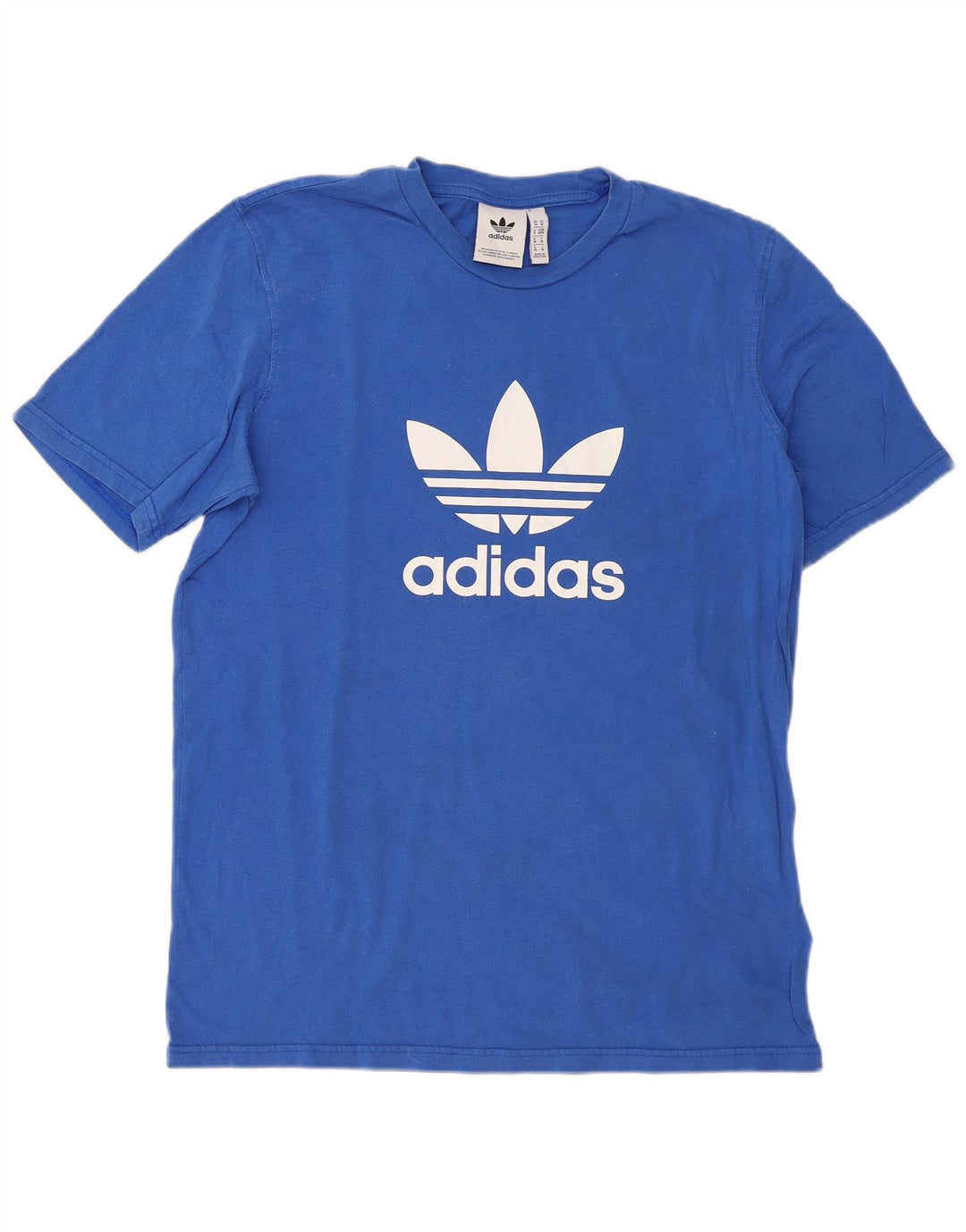 Ανδρικό γραφικό T-Shirt Adidas Top από μεσαίο μπλε βαμβακερό
