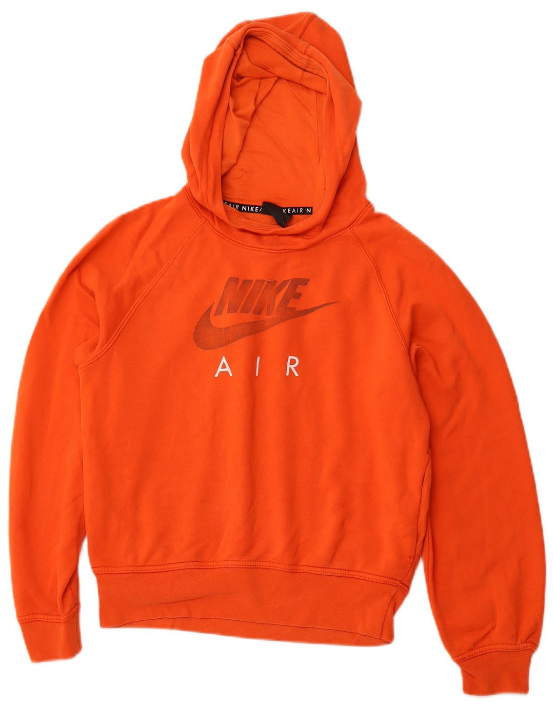 Γυναικεία γραφικά NIKE με φούτερ με κουκούλα UK 10 Small Orange Colourblock