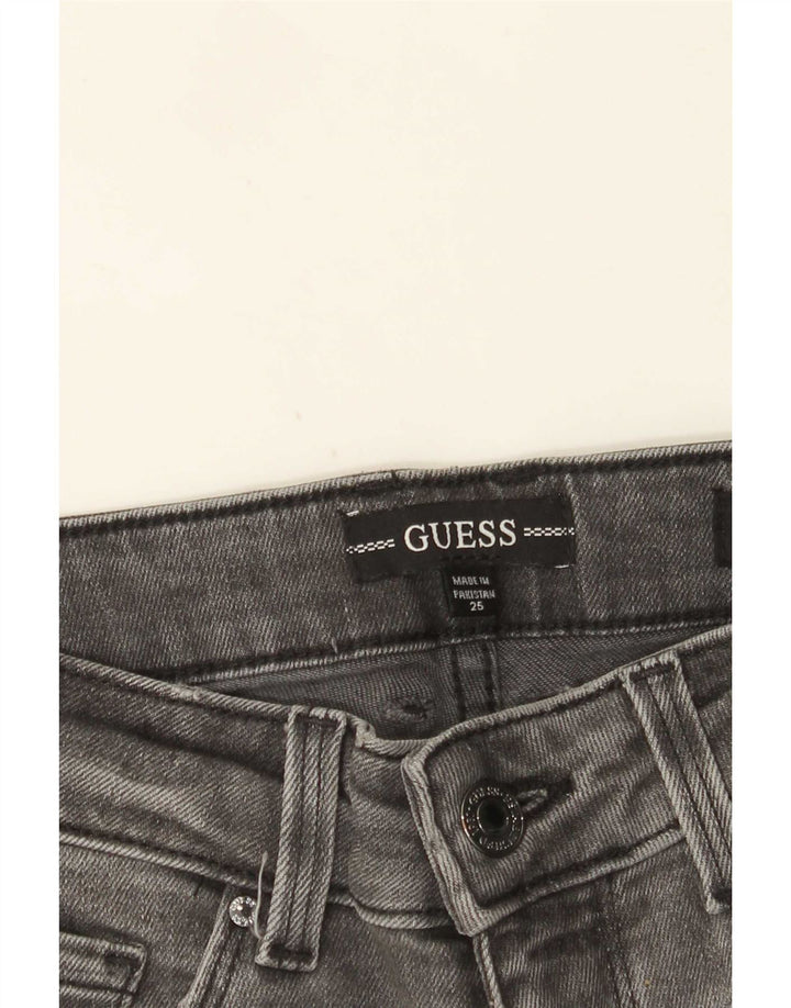 Guess Γυναικείο Ψηλό Ψηλό Τζιν W25 L30 Γκρι