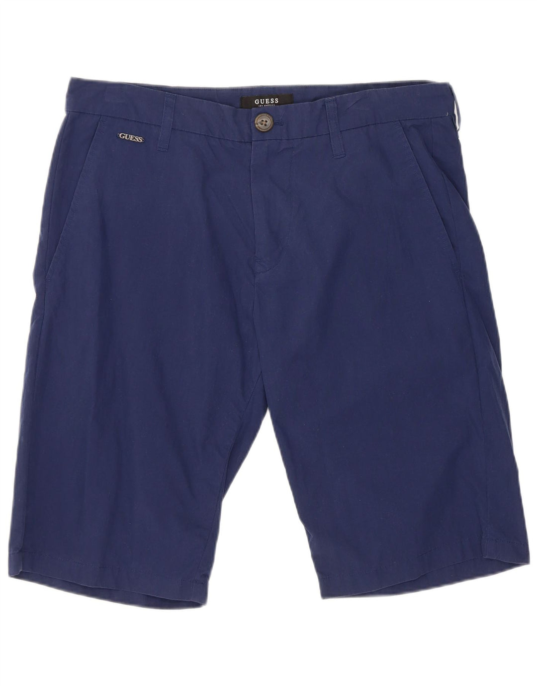 Ανδρικό σορτς Chino Guess W32, μεσαίο μπλε βαμβακερό