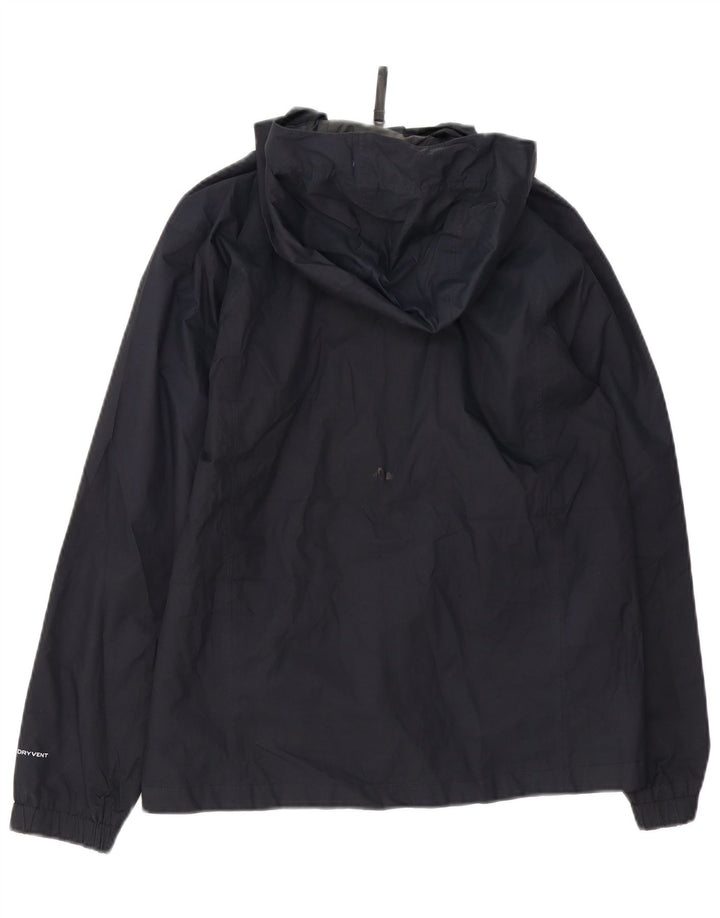 The North Face Boys Hooded Rain Jacket 11-12 Years Large Black Polyester