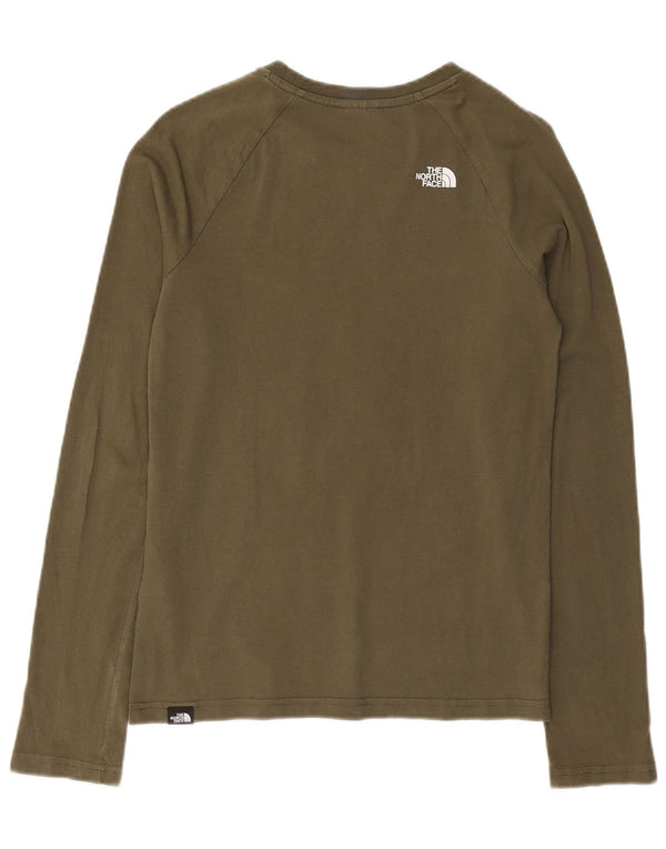 The North Face Boys Graphic T-Shirt Top 11-12 Years Large Khaki Cotton