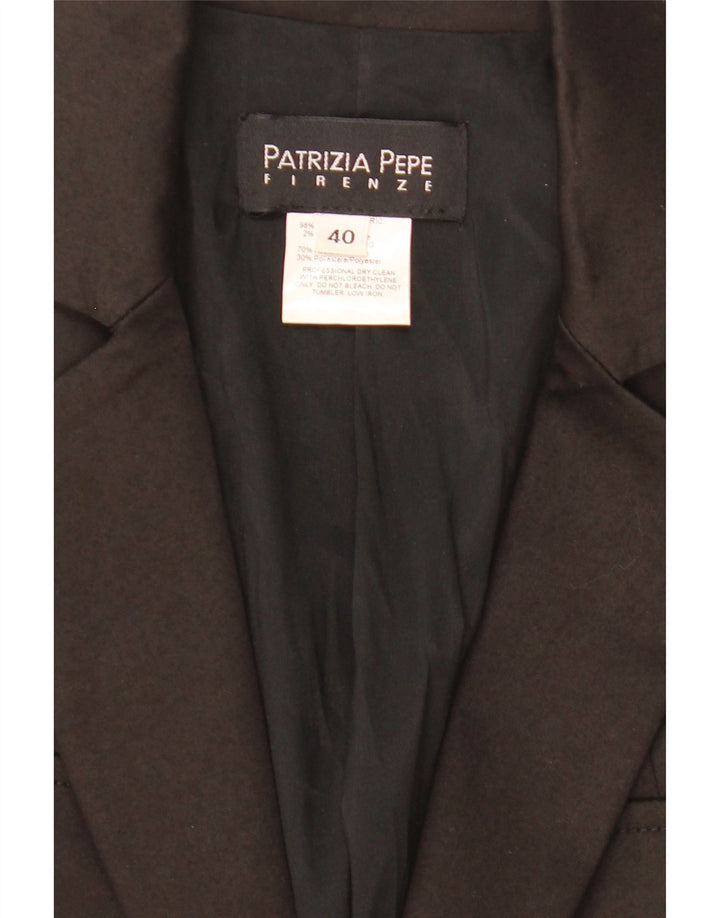 Patrizia Pepe Γυναικείο Μπουφάν Blazer Crop 2 Button IT 40 Small Black