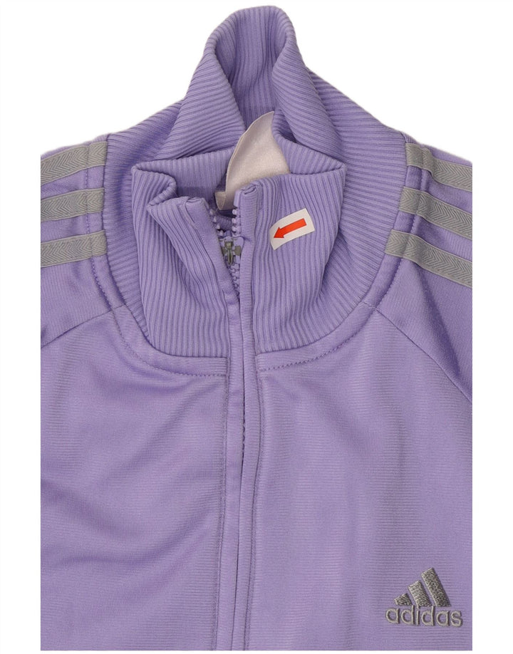 Γυναικεία αθλητική φόρμα Adidas Top Jacket UK 12 Medium Purple Polyester