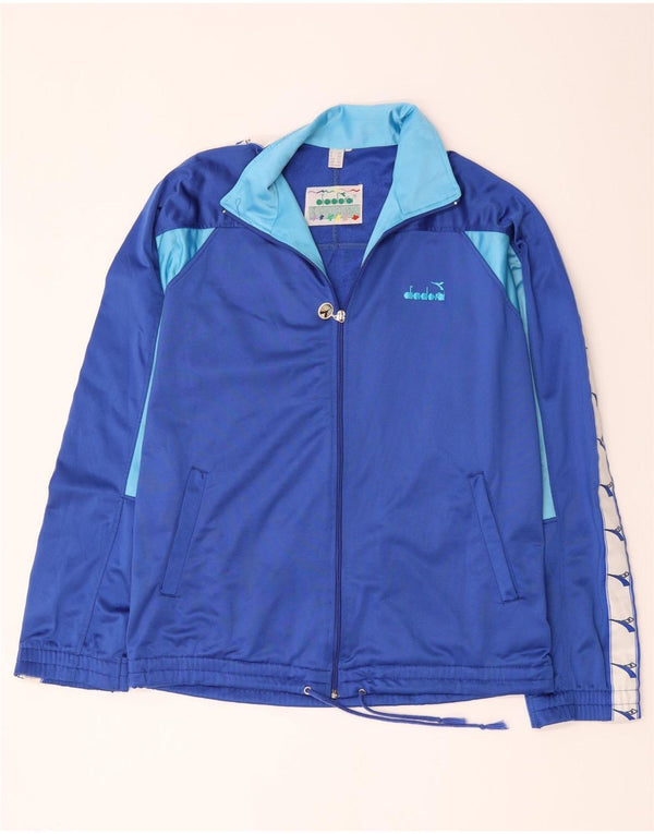 Ανδρική φόρμα γραφικών Diadora Top Jacket UK 44 XL Blue Colourblock