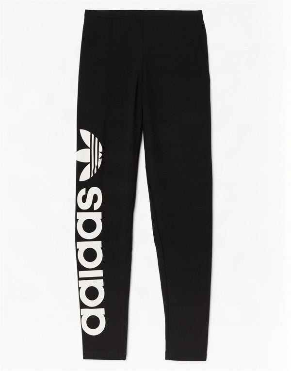 Γυναικείο Γραφικό Κολάν Adidas UK 10 Μικρό μαύρο βαμβακερό