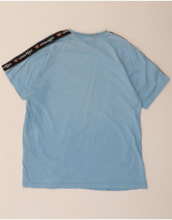 Ανδρικό γραφικό μπλουζάκι Ellesse Top Large Blue Colourblock Βαμβακερό