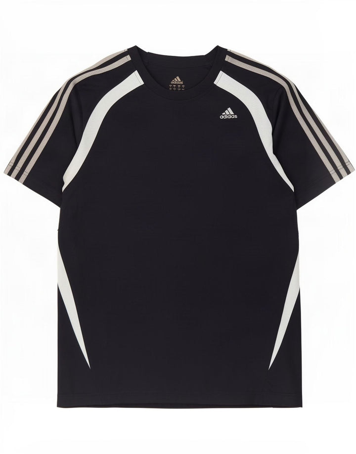 Ανδρικό T-Shirt Adidas Top Medium Navy Blue Colourblock Πολυεστέρας