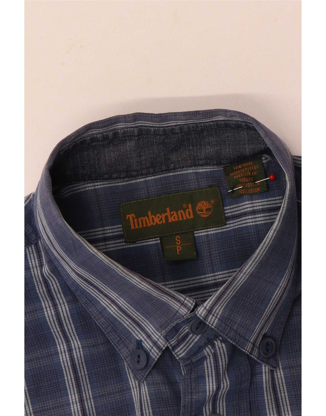 Ανδρικό κοντομάνικο πουκάμισο Timberland, Μπλε, βαμβακερό