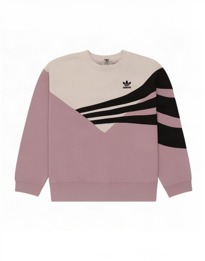 Γυναικεία φούτερ Adidas Oversized Jumper UK 14 Medium Pink Colourblock