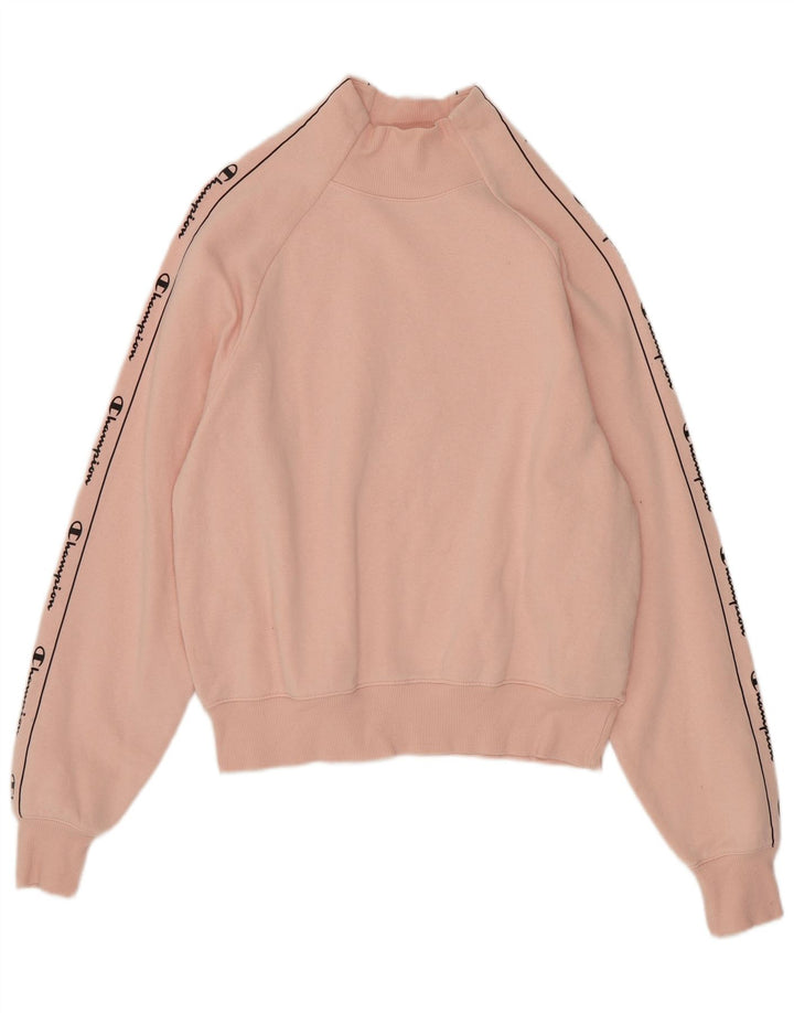 Champion γυναικεία υπερμεγέθη γραφική φούτερ Jumper UK 10 Small Pink Cotton