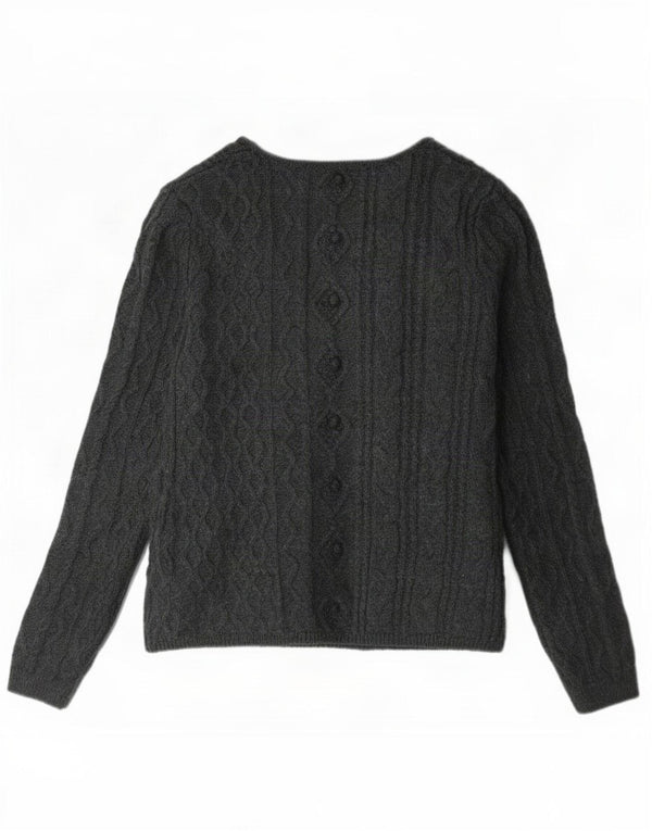 Zara Γυναικεία Ζακέτα UK 14 Large Grey