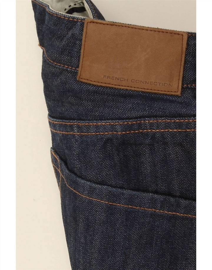 Γυναικείο ίσιο γαλλικό τζιν W32 L27 Navy Blue Cotton