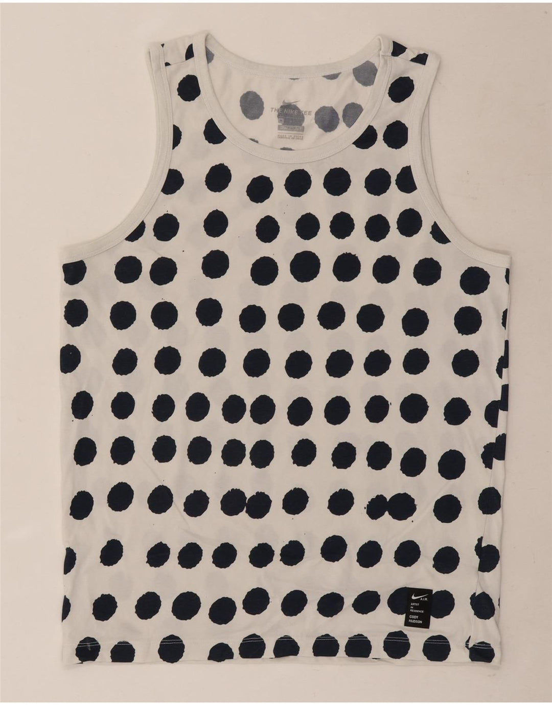Ανδρικό γιλέκο Nike Dri Fit, μεσαίο λευκό πουά