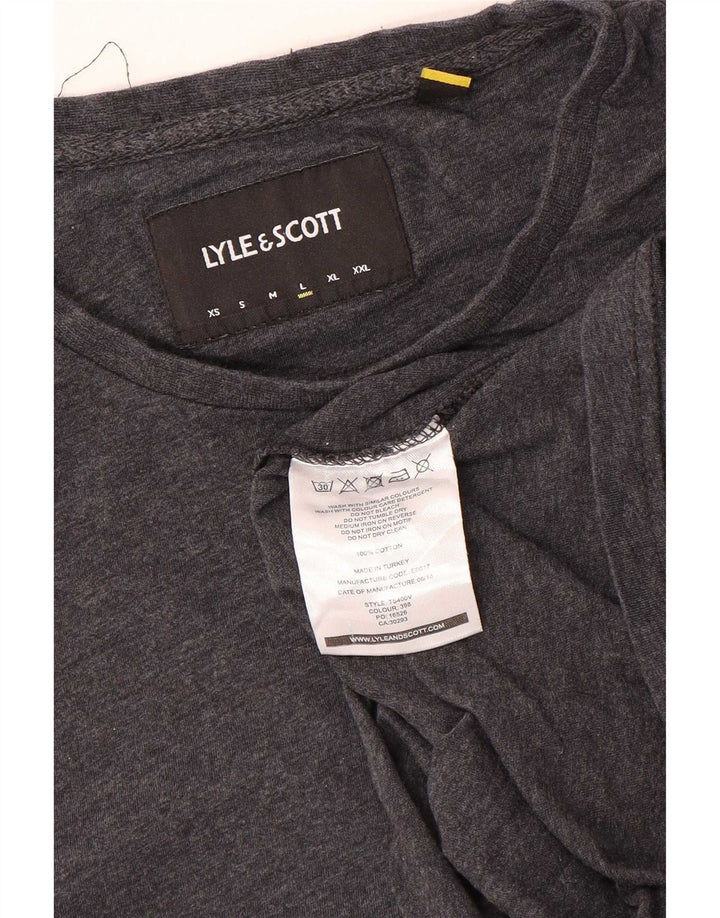 Ανδρικό T-Shirt Lyle & Scott Top μεγάλο γκρι βαμβακερό