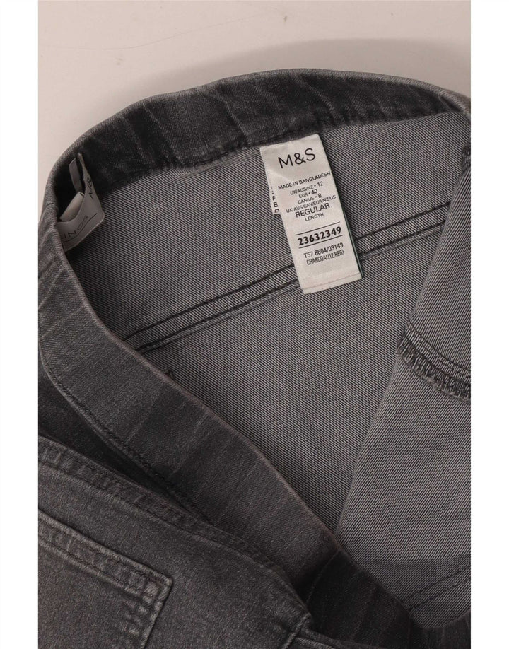 Marks & Spencer Γυναικεία Jegging Τζιν UK 12 Medium W30 L28 Γκρι βαμβακερό