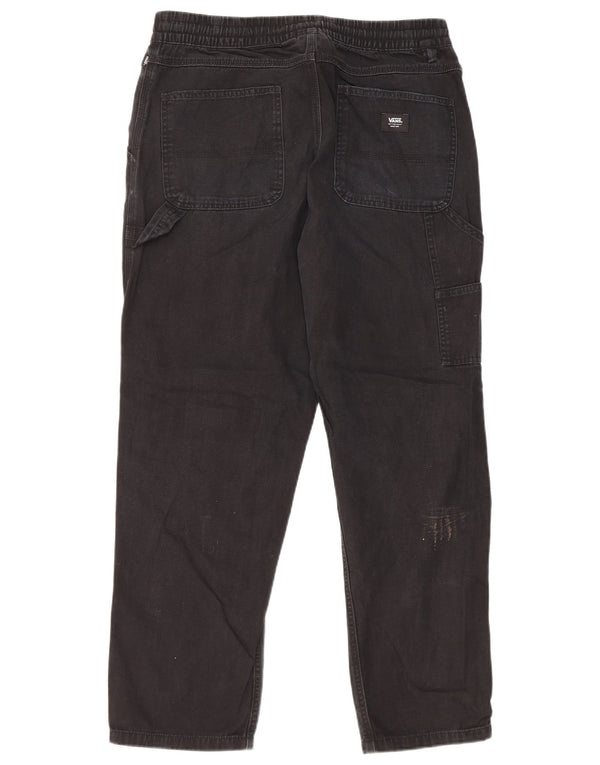 Vans Ανδρικό ίσιο παντελόνι Cargo Medium W32 L28 Μαύρο βαμβακερό