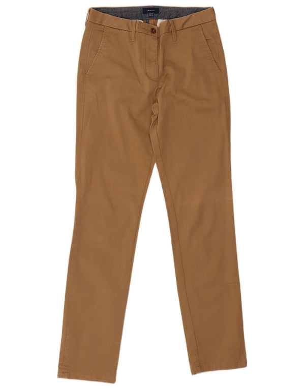 Γυναικείο Gant Slim Chino Παντελόνι UK 12 Medium W28 L31 Beige βαμβακερό
