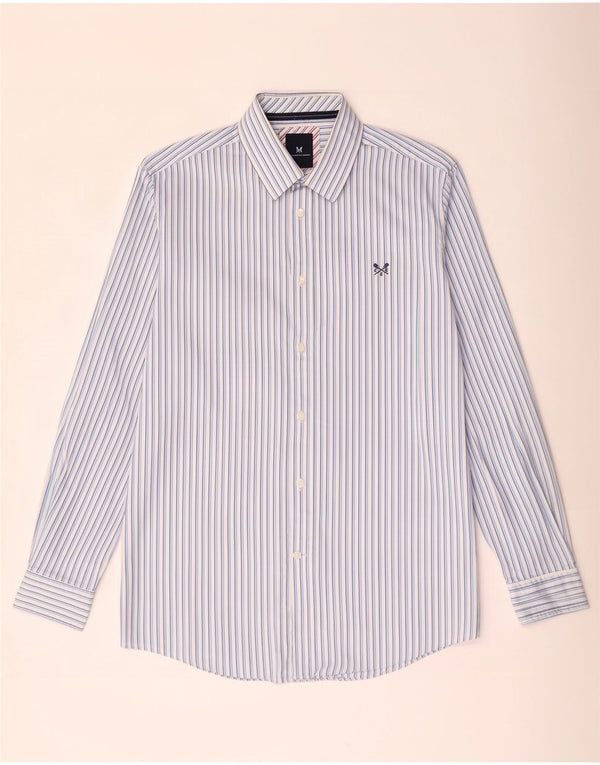Crew Clothing Ανδρικό πουκάμισο Classic Fit Μεγάλο Μπλε Βαμβακερό ρίγες