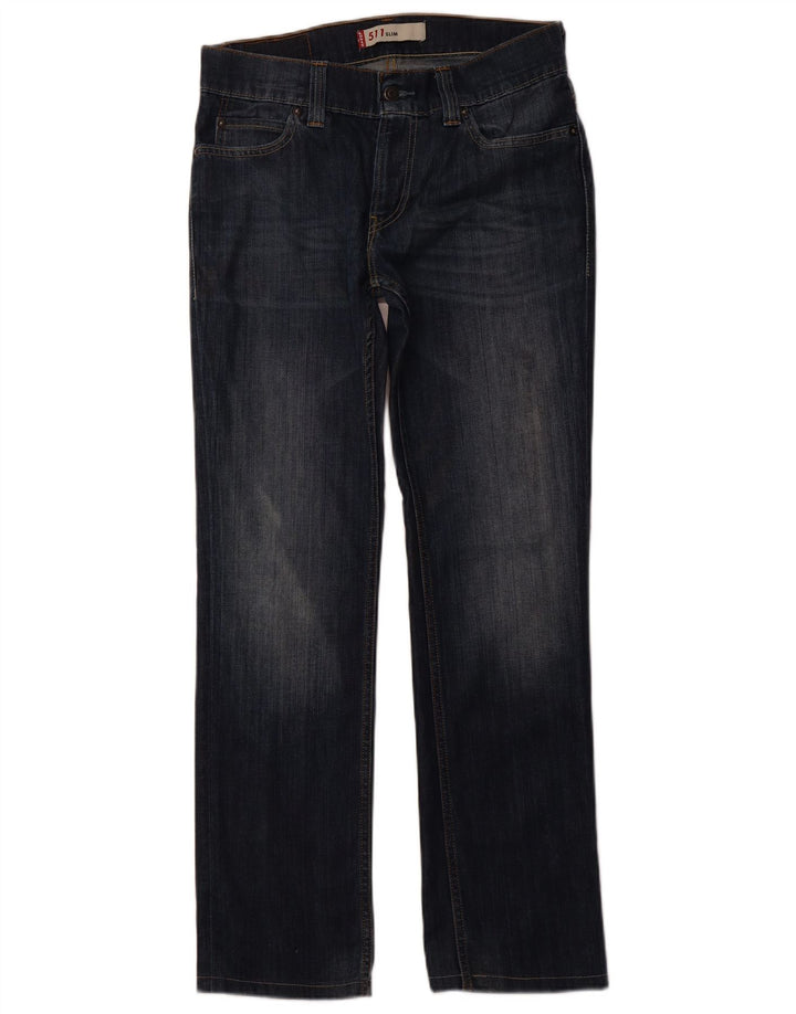 LEVI'S Γυναικείο Slim Jeans W33 L31 Navy Blue Cotton