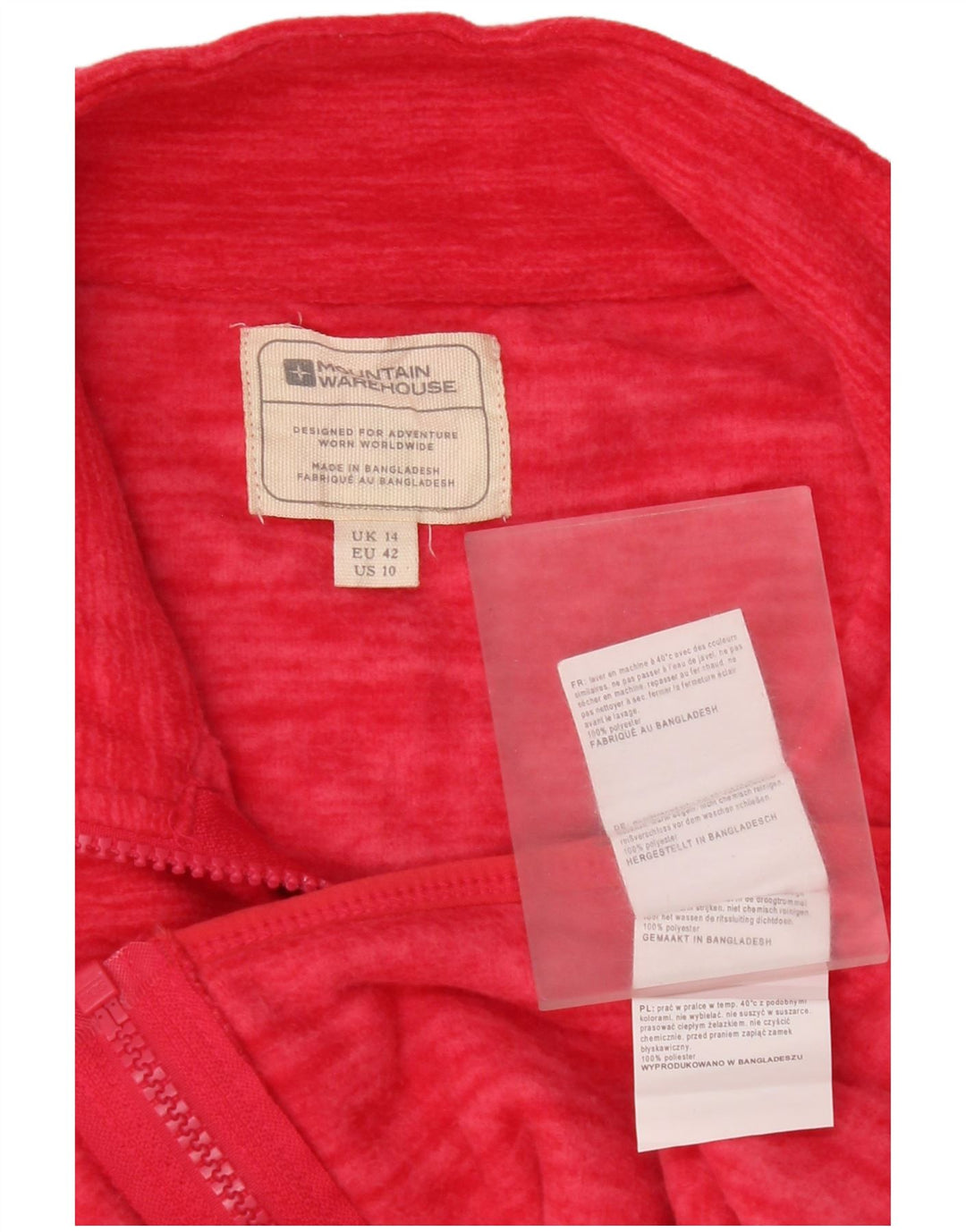 Mountain Warehouse Γυναικείο Fleece Jacket UK 14 Large Pink Polyester