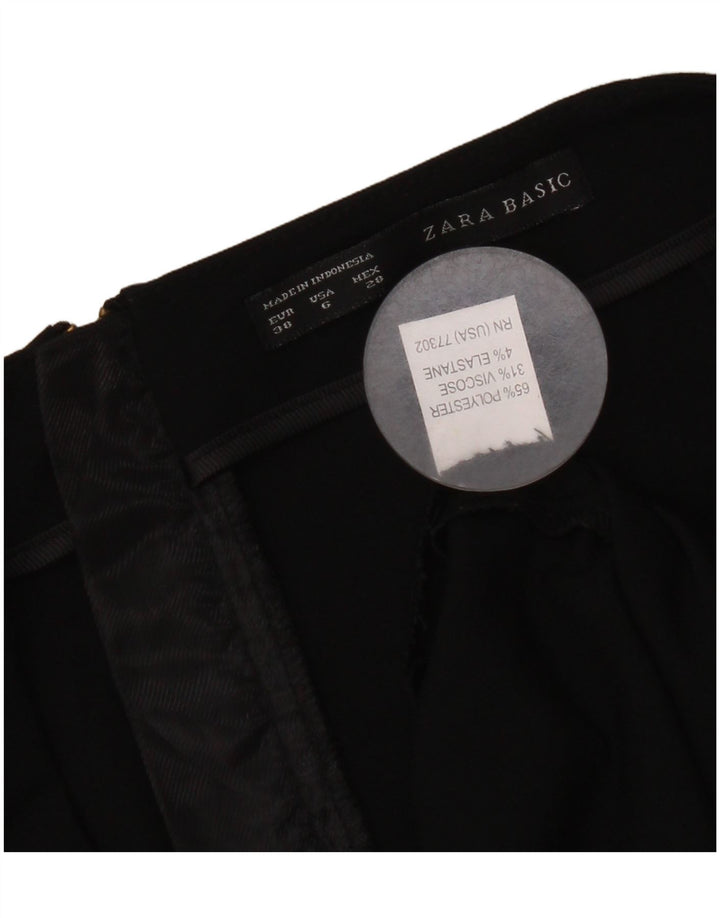 Zara Γυναικεία Pencil Φούστα EU 38 Small W28 Black Polyester