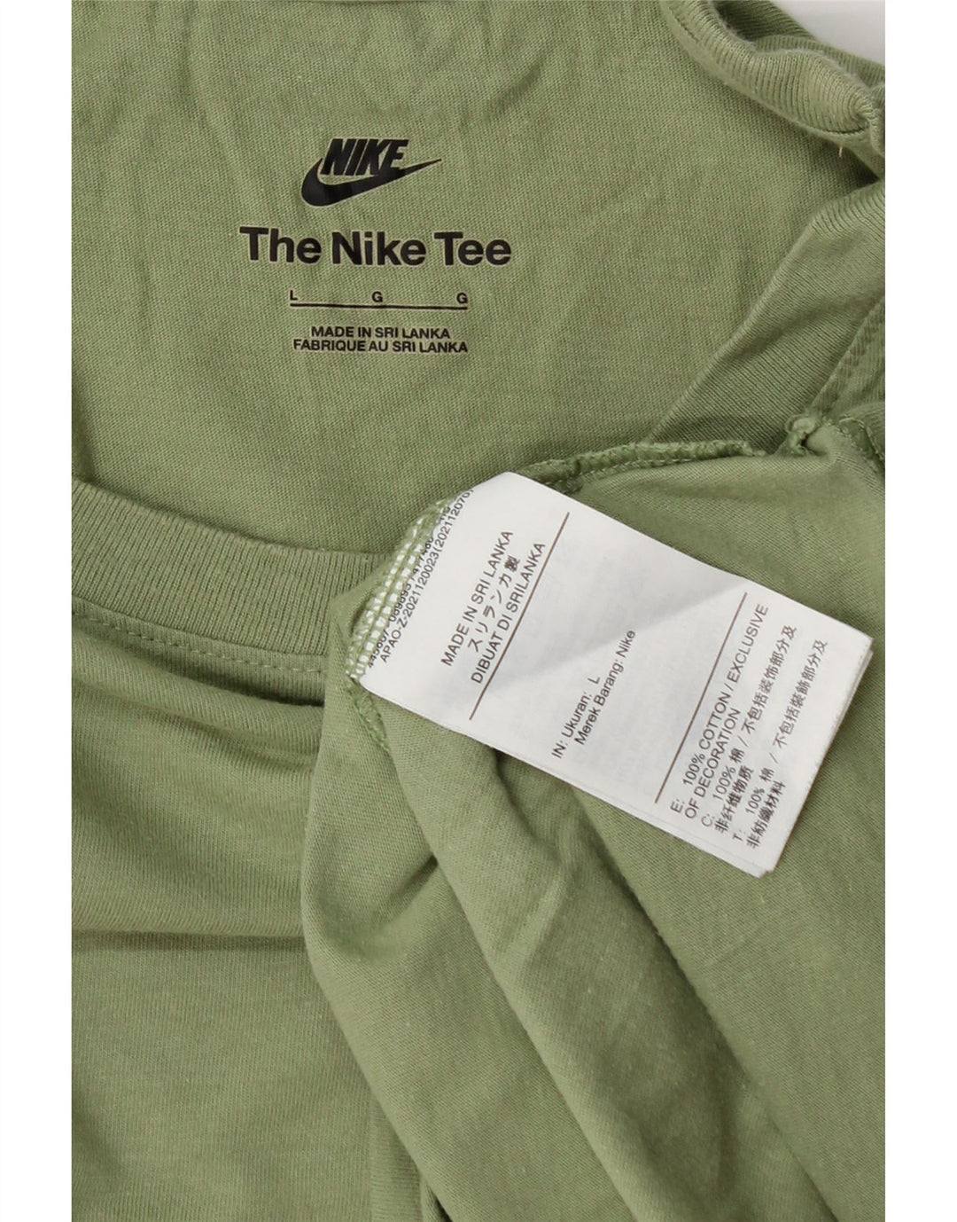 Ανδρικό T-Shirt Nike, μεγάλο πράσινο βαμβακερό