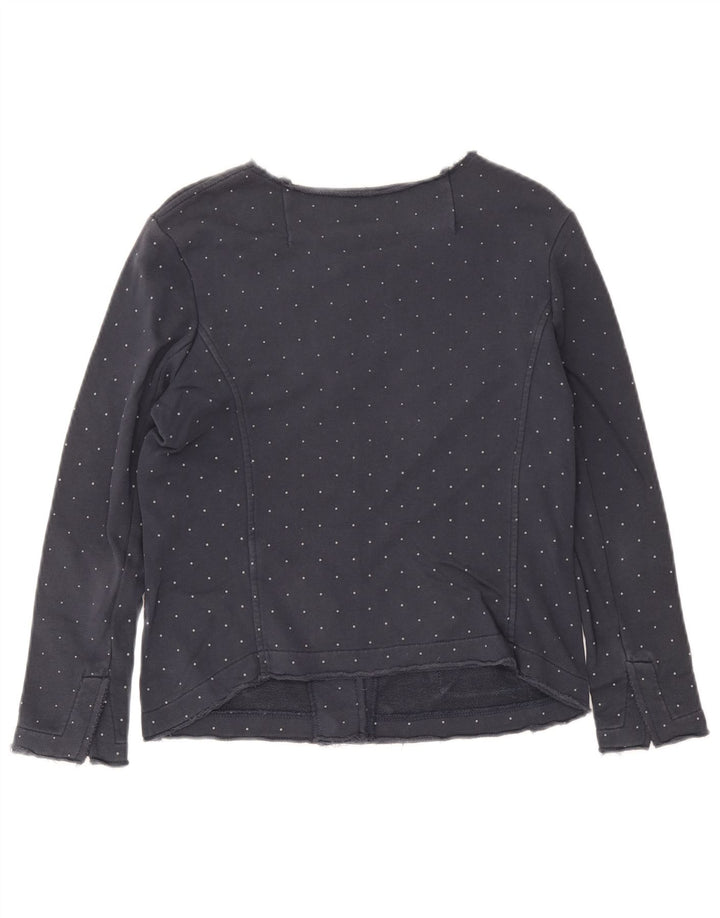 Sun68 Γυναικείο Crop Utility Μπουφάν UK 10 Small Navy Blue με στίγματα από βαμβάκι