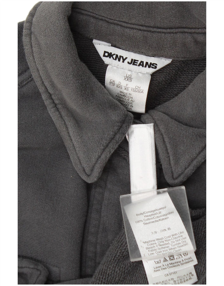 Dkny Γυναικείο πουκάμισο Oversized Πουκάμισο UK 2 2XS Γκρι βαμβακερό