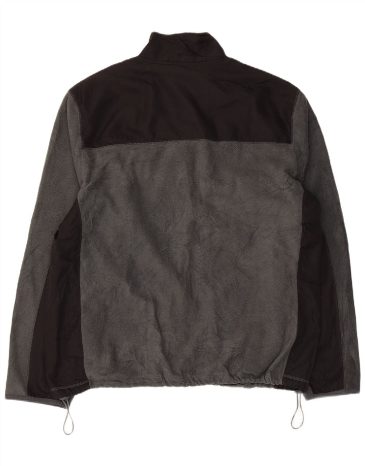 Starter Ανδρικό Fleece Jacket UK 42/44 Large Grey Colourblock Polyester
