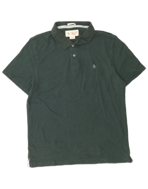 Penguin Mens Heritage Slim Fit Polo πουκάμισο μεγάλο πράσινο