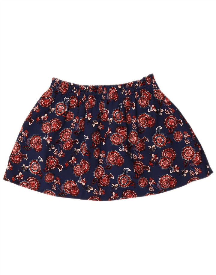 Zara Γυναικεία Μίνι Φούστα Medium W28 Navy Blue Floral