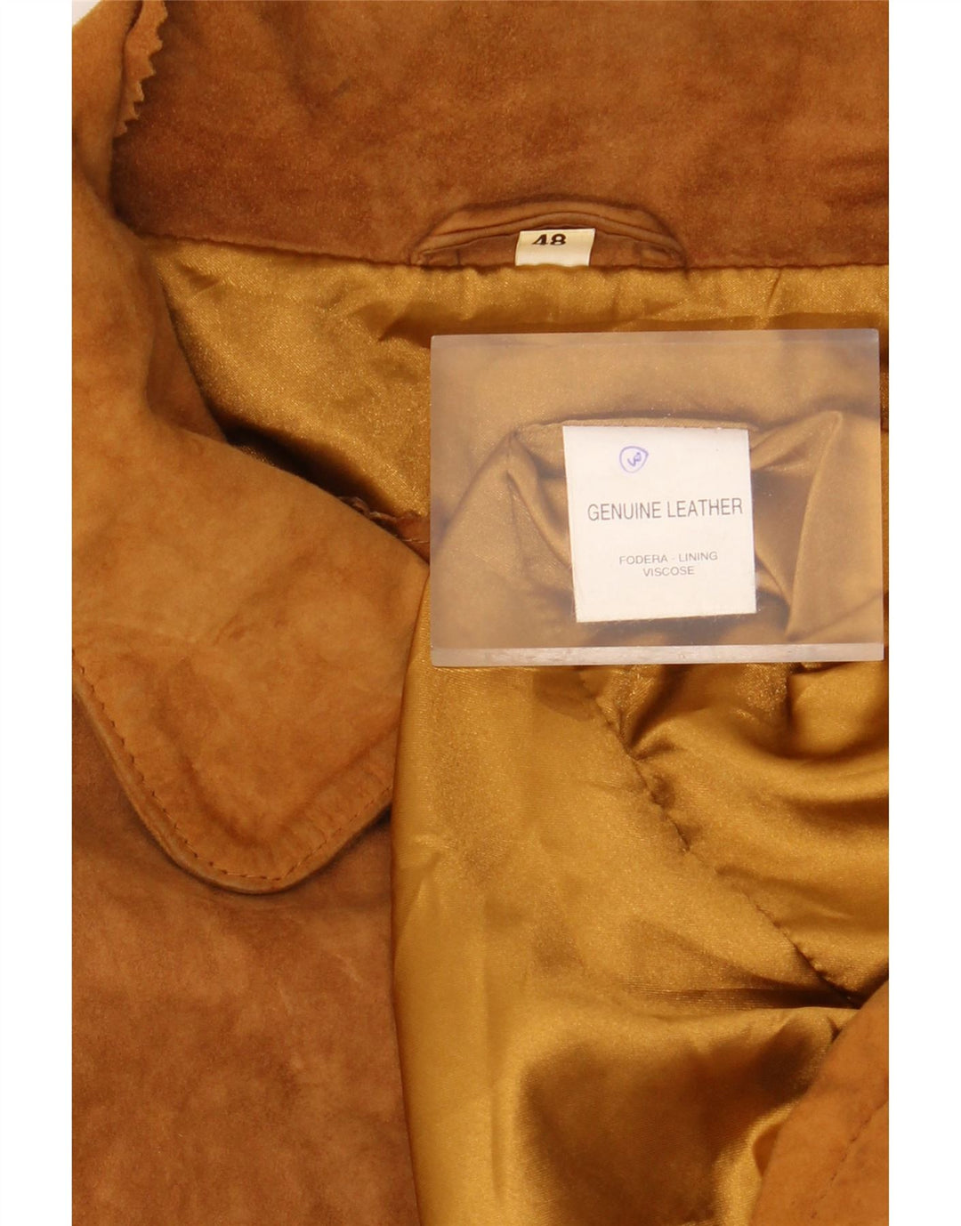 VINTAGE Ανδρικό Suede Jacket IT 48 Δερμάτινο Μεσαίο Καφέ