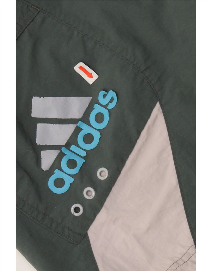 Ανδρικό σορτς κολύμβησης Adidas Medium Khaki Colourblock Polyamide