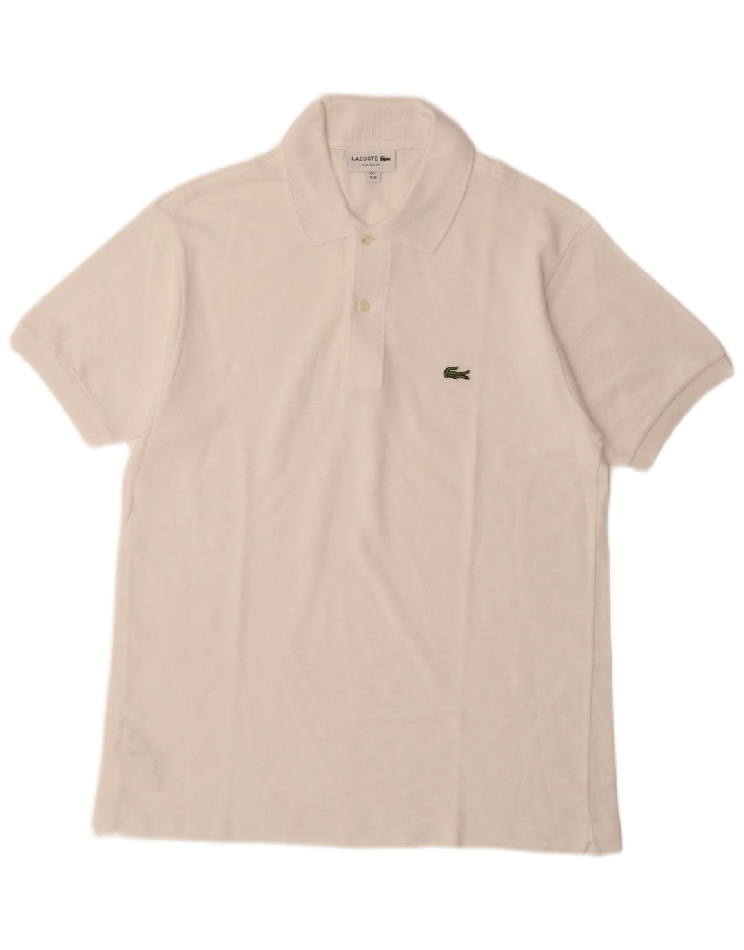LACOSTE Ανδρικό πουκάμισο πόλο Classic Fit Μέγεθος 4 Μεσαίο λευκό βαμβακερό