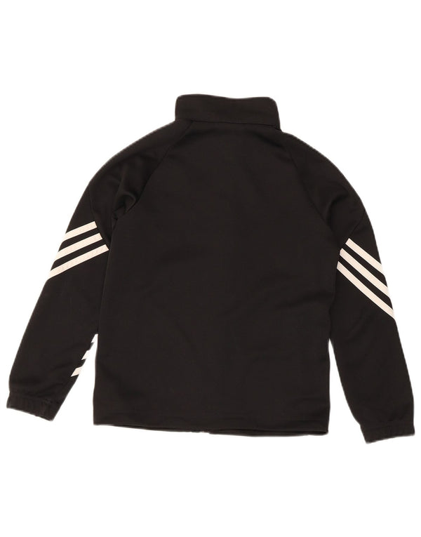 Adidas Boys κανονική φόρμα αθλητικής φόρμας Top Jacket 7-8 Years Black Sports