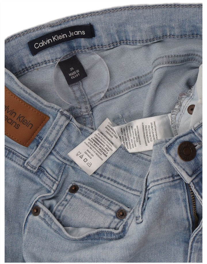 Γυναικείο τζιν ίσιο Calvin Klein W25 L25 Μπλε βαμβακερό
