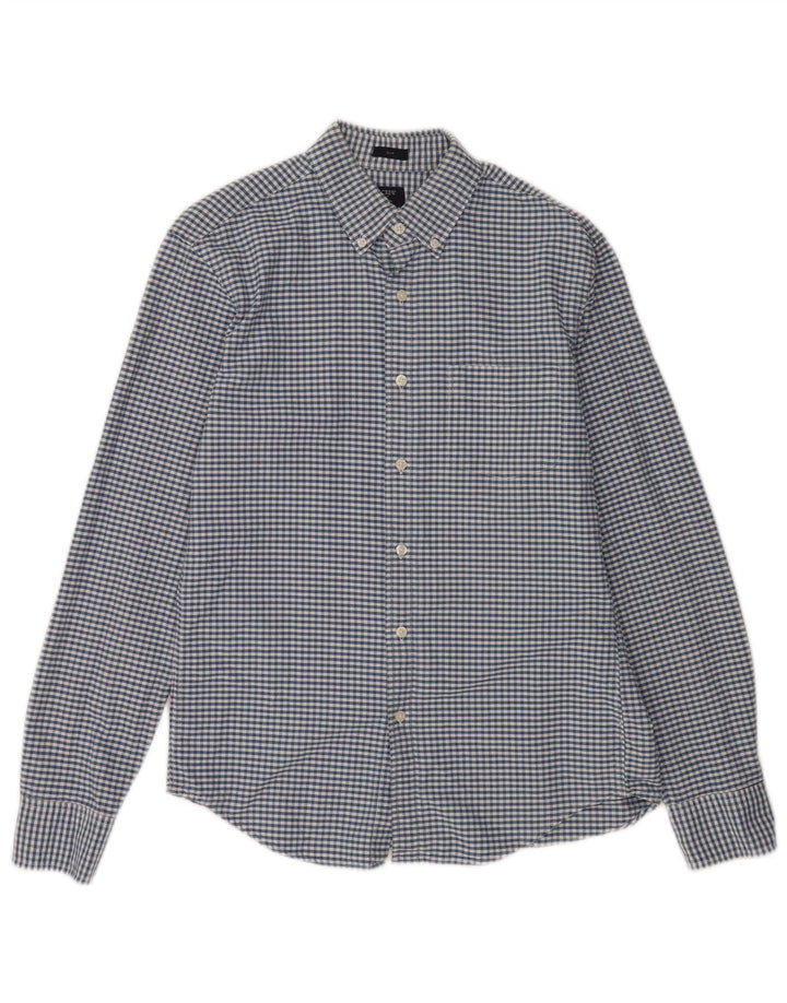 Ανδρικό πουκάμισο J. CREW Slim Fit Medium Blue Gingham Cotton