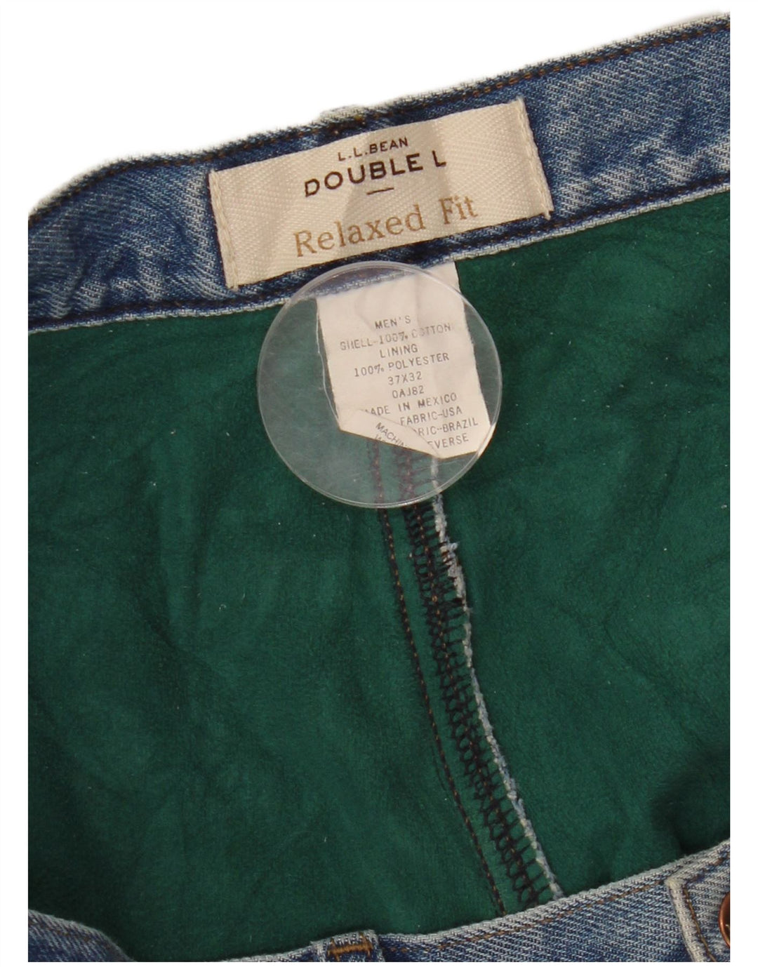 L.L.BEAN Ανδρικό τζιν κωνικό με χαλαρή εφαρμογή W37 L32 μπλε βαμβακερό