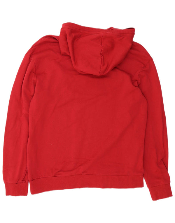 Diadora Ανδρικό Hoodie Jumper μεγάλο κόκκινο βαμβακερό