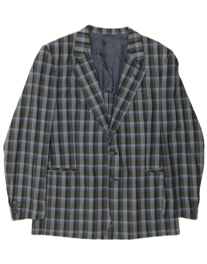 Vintage Ανδρικό σακάκι με 2 κουμπιά σακάκι UK 38 Medium Grey Check