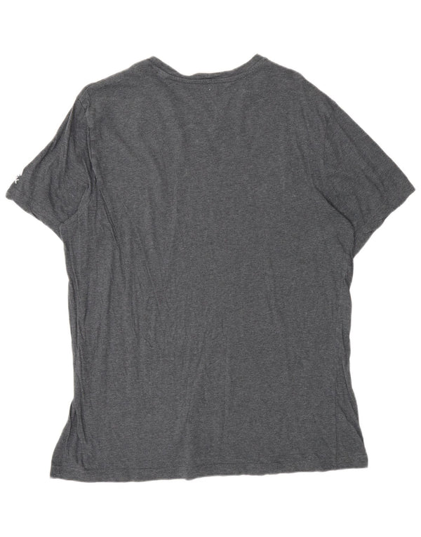 Ανδρικό γραφικό T-Shirt Reebok Top Large Grey