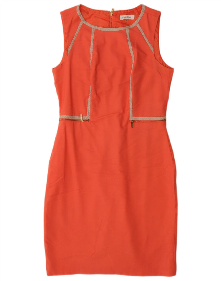 Γυναικείο αμάνικο φόρεμα Calvin Klein US 6 Medium Orange
